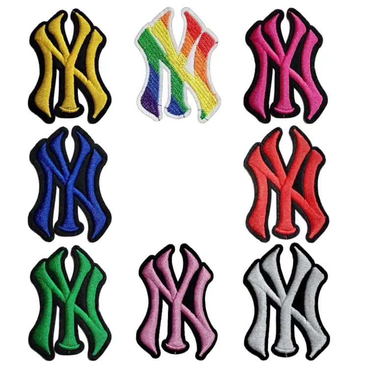 Emblem Sign Sport NY New York Yankess Baseball Team Logo Iron On Clothes Badge Embroidered Patches For Jackets