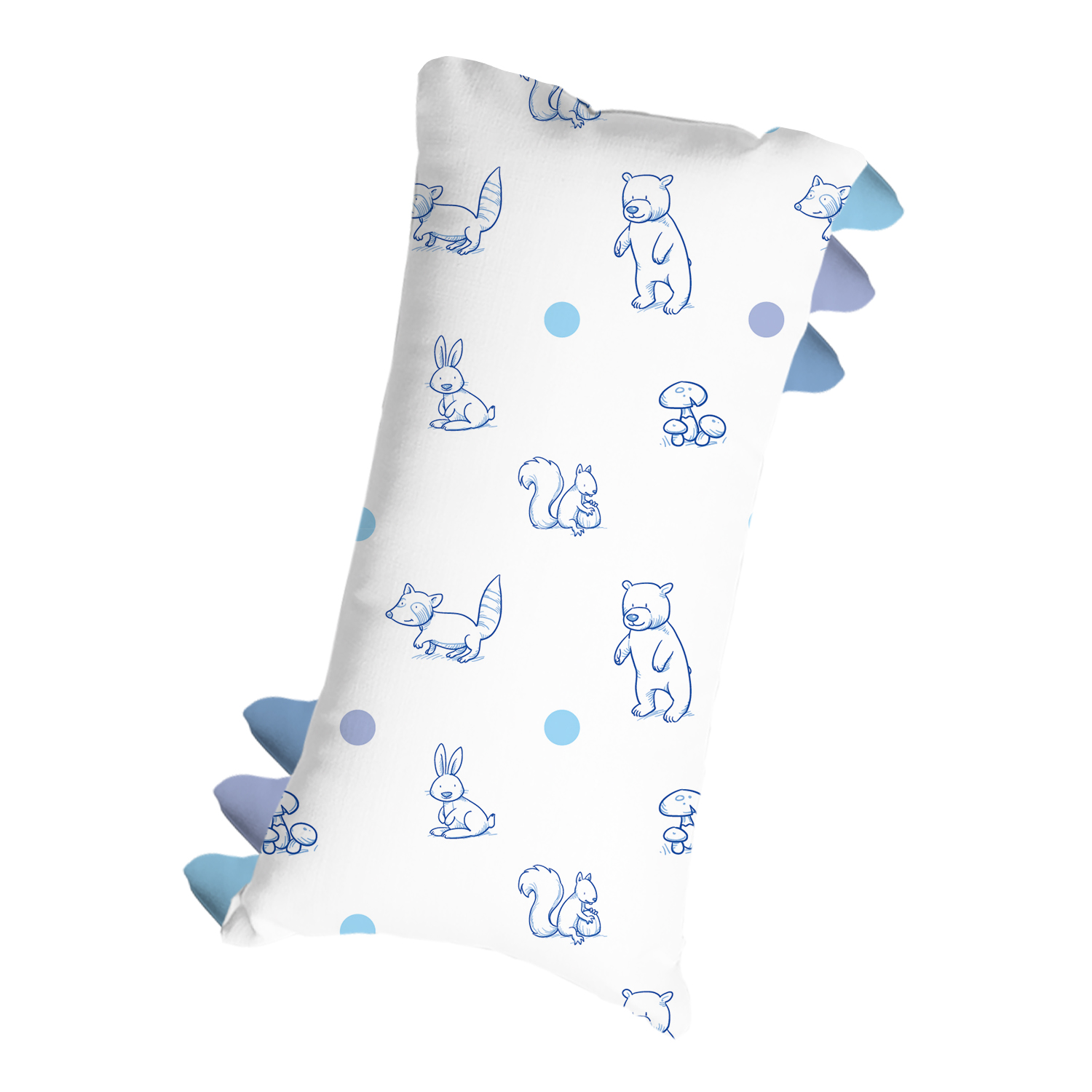 Wholesale leaves bamboo spandex kid soft cooling 95% 50x70 bamboo fiber pillow purple baby bamboo pillows