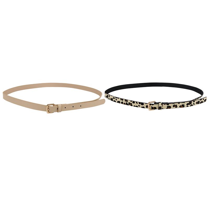 PU Belt With Metal Buckle 4cm PU Custom Women Belt