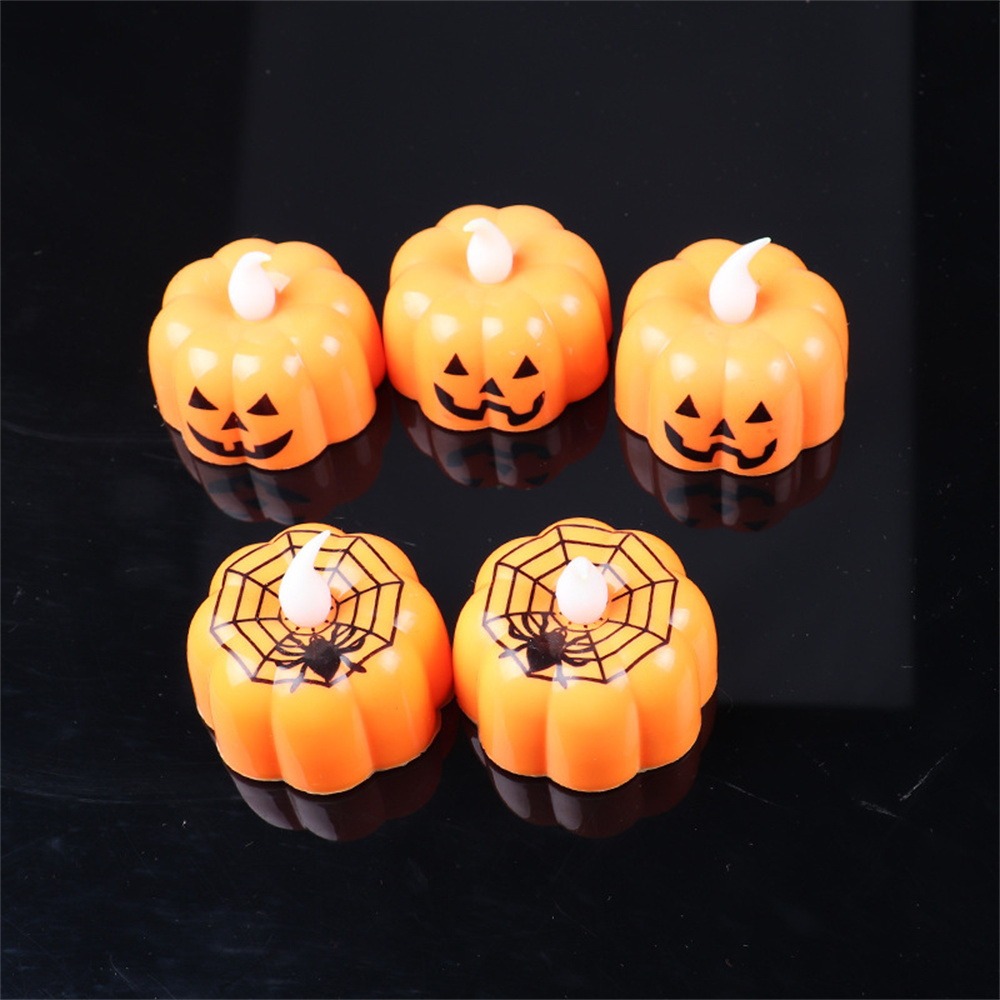 Special Halloween Pumpkins Decor Flickering LED Light Flameless Candle Halloween Costumes For Kids Halloween Outdoor Decorations