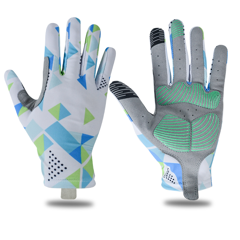 Full Finger Road Touch Screen Cycling Gloves Anti-Slip Silicone Palm Mountain Bike Gloves