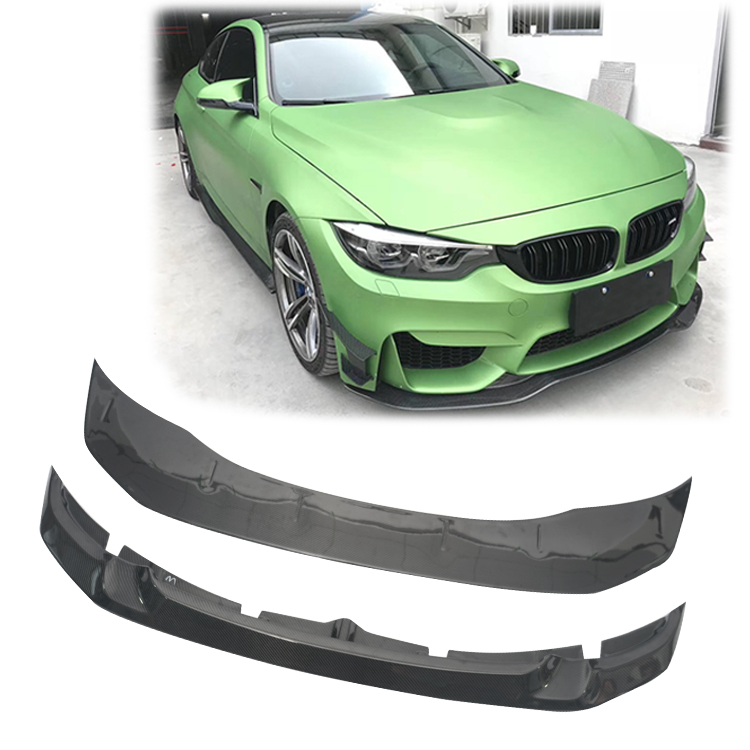 GTS Style Front Lip For BMW F80 F82 F83 M3 M4 2014-2019 Carbon Fiber Front Bumper Lip