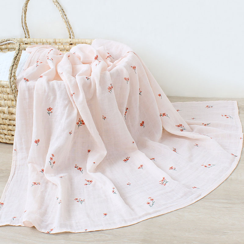 Promotion Hot Cheap Muslin Swaddle Fabric 2 Layers High Density Fabric with 70% Bamboo 30a5 cotton for Baby Blanket