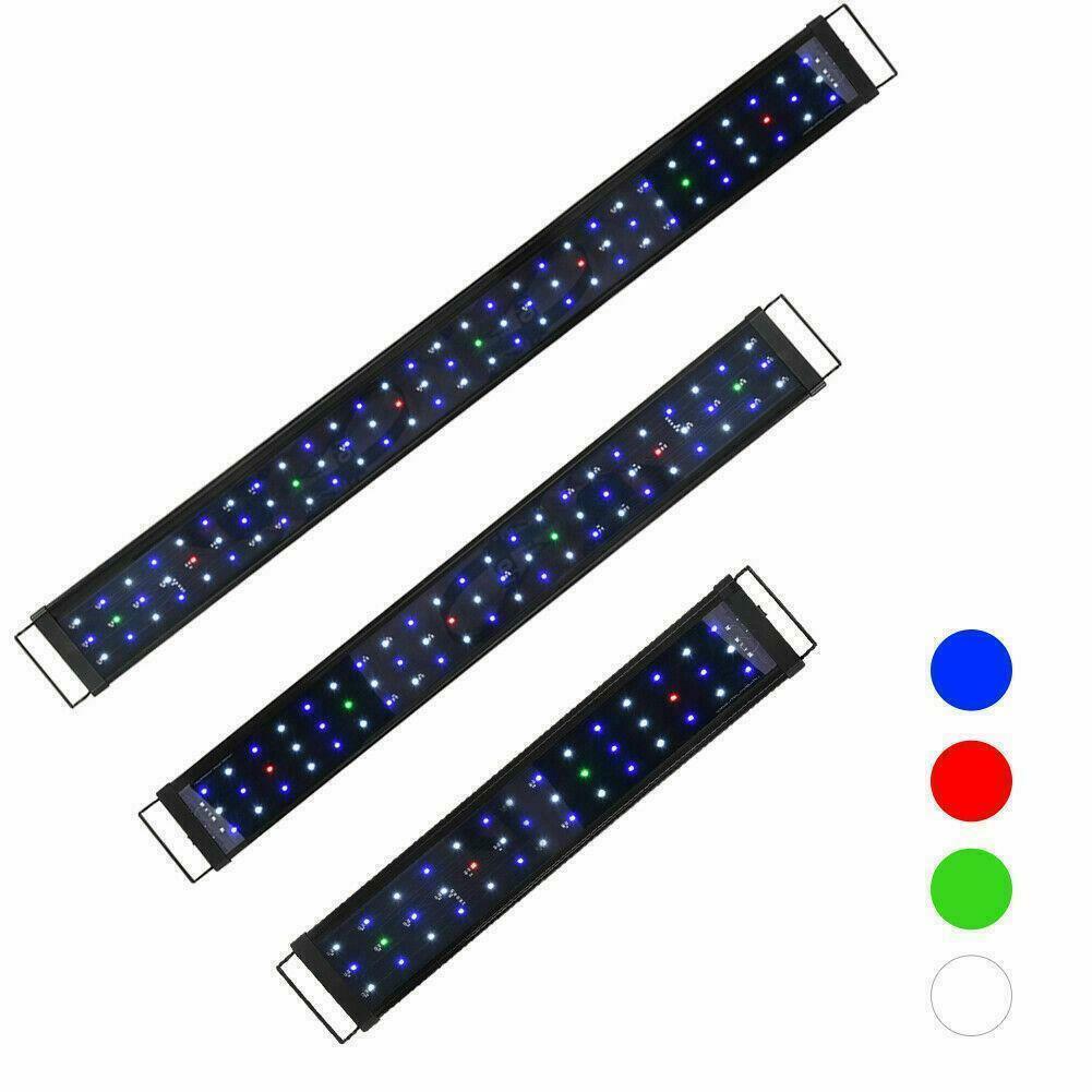 Waterproof saltwater aquarium lamp high efficiency RGBW 30cm 12w led aquarium plants light with extendable bracket