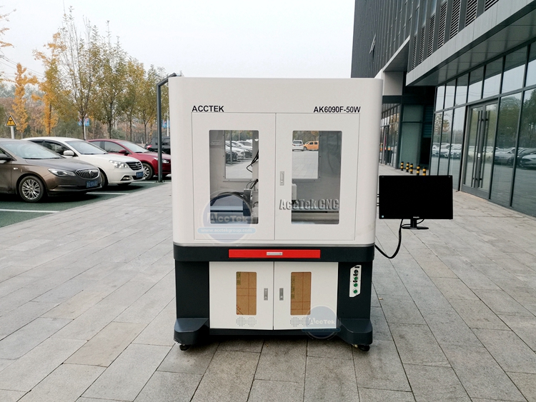 Acctek низкая стоимость лазерная маркировка для продажи высокое качество cnc волоконная лазерная маркировочная машина цена AK6090F в Нидерландах