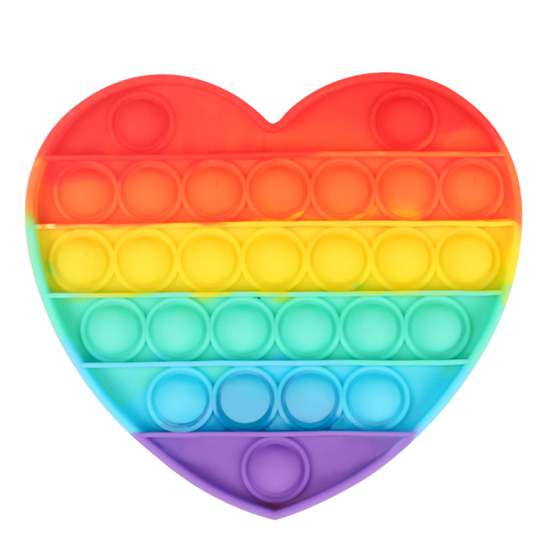 2021 New Design Popping Silicone its Stress Reliever Popit Push Bubble Pop Sensory it Fidget Toys for Christmas Gift