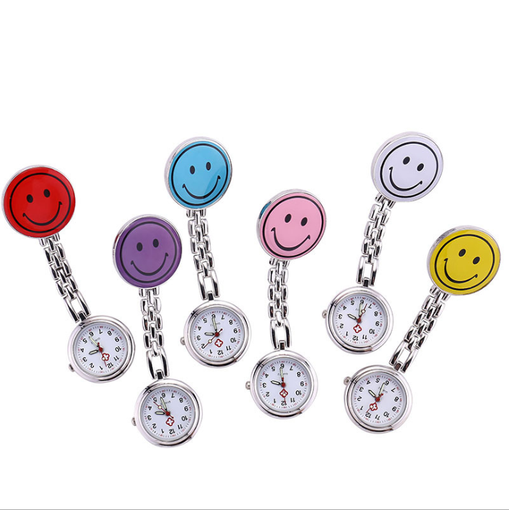 Luminous pointer smiley nurse table doctor with chest watch hanging pocket watch