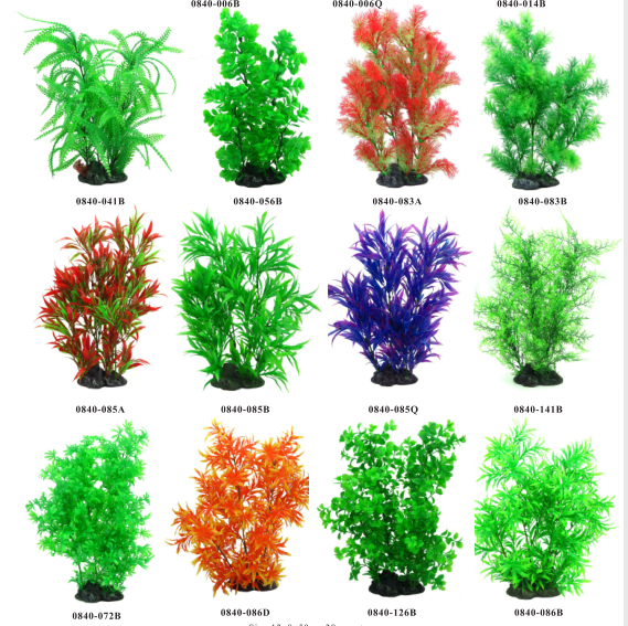 Plastic Plants Simulation water grass for Fish Tank Decorations Large Aquarium Decor and Accessories plants