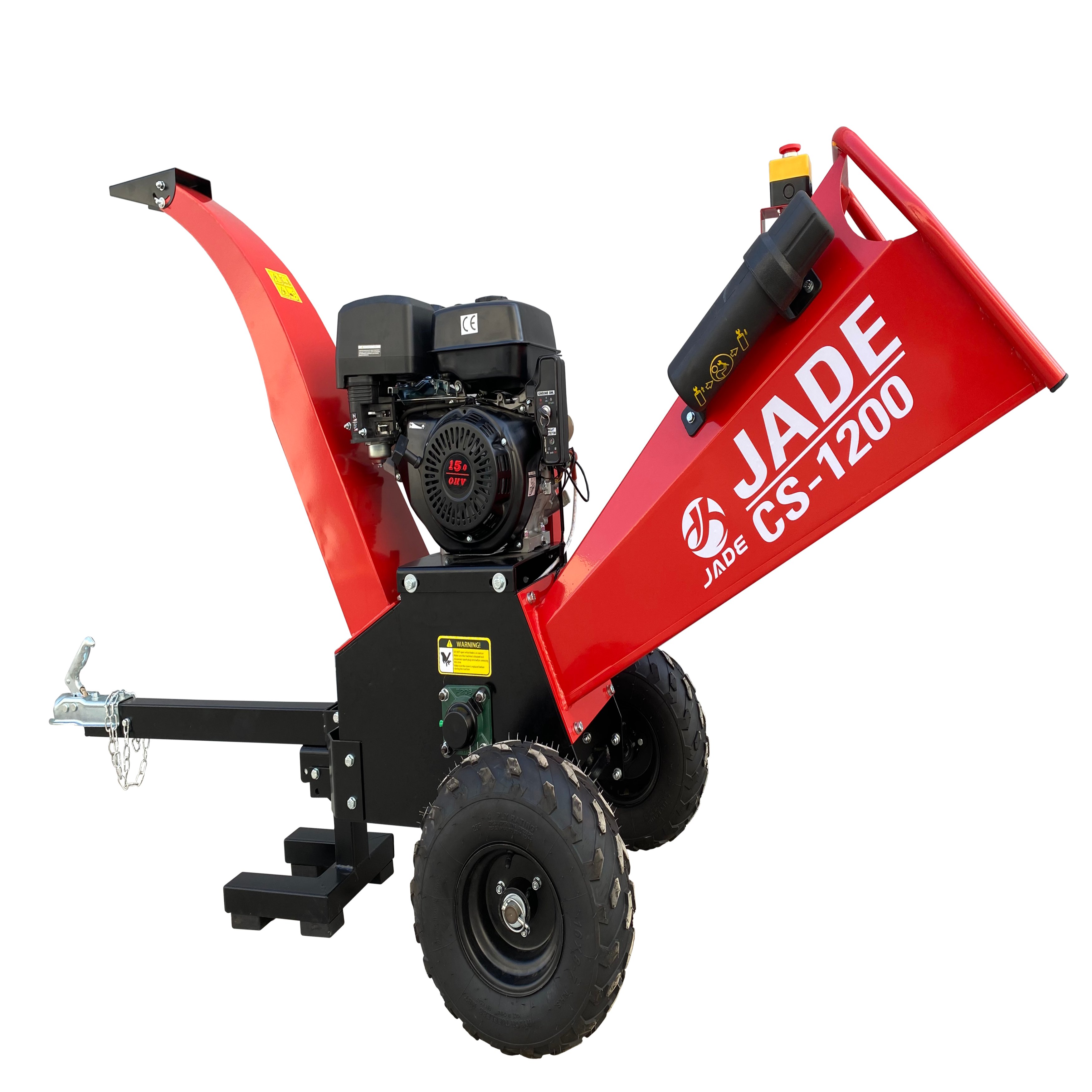 Нефрита CS-1200 15HP 420Cc, приводимая в действие бензиновым двигателем дробилка для древесных отходов барабанного типа шредер машины