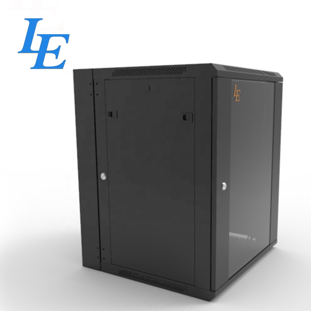 LE 15U 600*550 19 дюймов черная собранная упаковка настенная стойка/шкаф