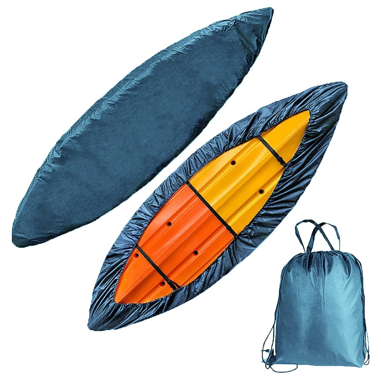 Polyester Dustproof Waterproof Canoe Boat Kayak Cover For Fishing Boat/Rowing Shell/Paddle Board