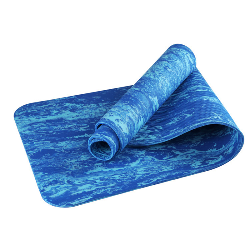 High quality TPE yoga mat-double layer Eco Friendly soft natural rubber camouflage yoga mat