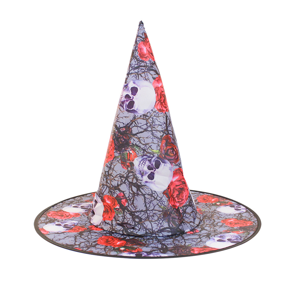 Elegant Adults And Kids Halloween Cosplay Party Accessory Decoration Crazy Fancy Wizard Witch Hat