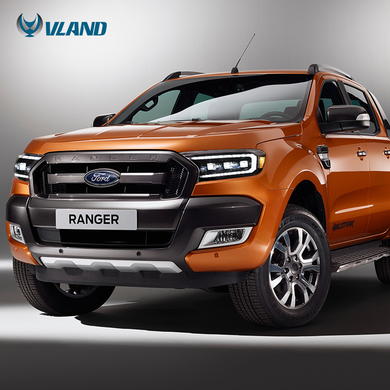 Оптовая продажа, светодиодные передние фары VLAND T6 T7 с последовательным светом 2015-2020 для Ford Ranger