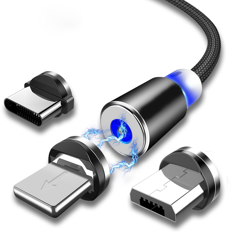 2020 Amazon Горячая Акция высокого качества 1М сотовый телефон Магнитный Micro usb-кабель для зарядки Usb type-C с функцией быстрой зарядное устройство линии