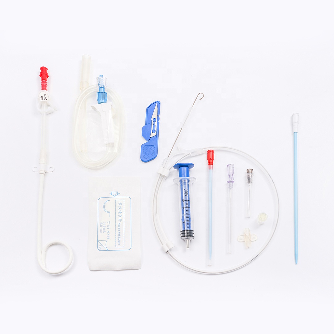 chest disposable Drainage Catheter complete set for pleural make by manufacturer