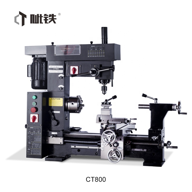 CT800 turno 3 in 1 lathe combo drill mill multi purpose machine