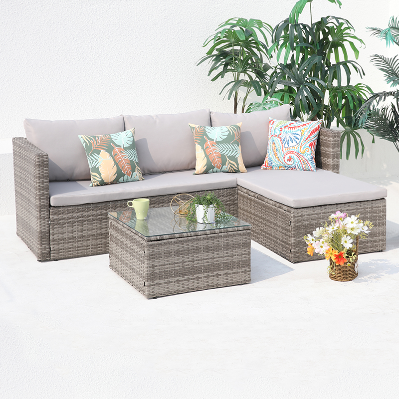High Quality Outdoor Rattan Garden Rattan Furniture Sofa Patio Furniture Set Rattan Sofa Set Outdoor Furniture Garden Set