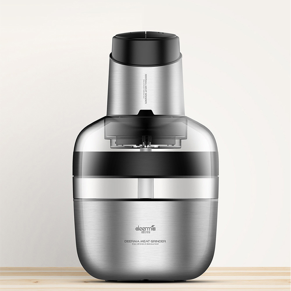 Xiaomi Deerma DEM-JR01 1.8л нержавеющая сталь эффективная пищевая Chooper Автоматическая мясорубка для кухни резец безопасности