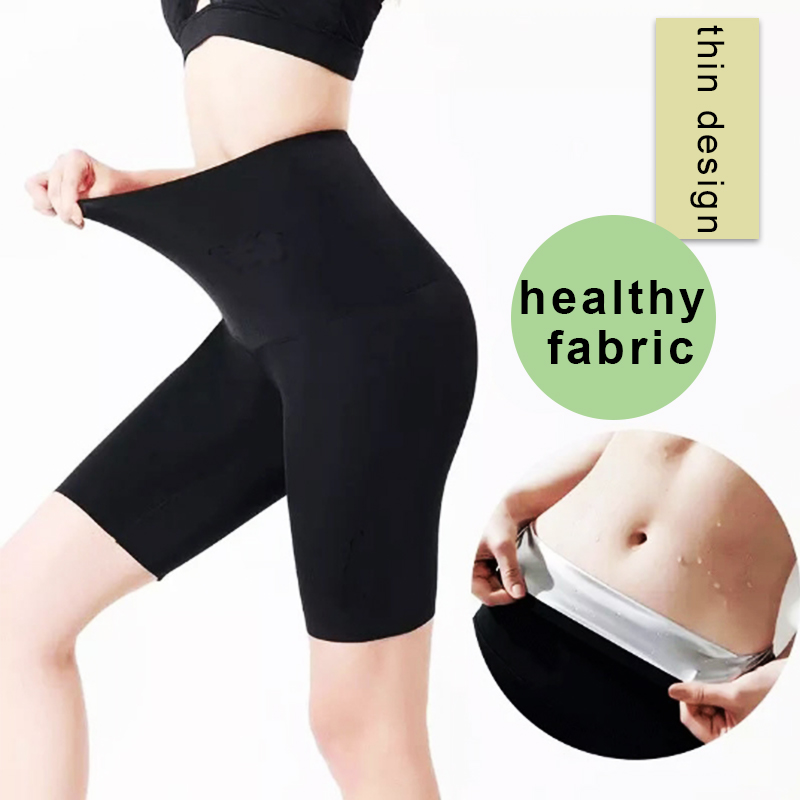 2021 Wholesale Waist Trainer Weight Loss Short Slimming Sweat Body Shaper Sauna Pants
