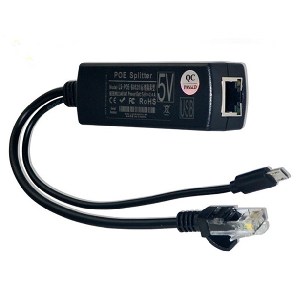 48В до 5В 12В RJ45 poe сплиттер разъем для двух 802.3bt poe инжектор активный 1000 м poe сплиттер 5В 2А