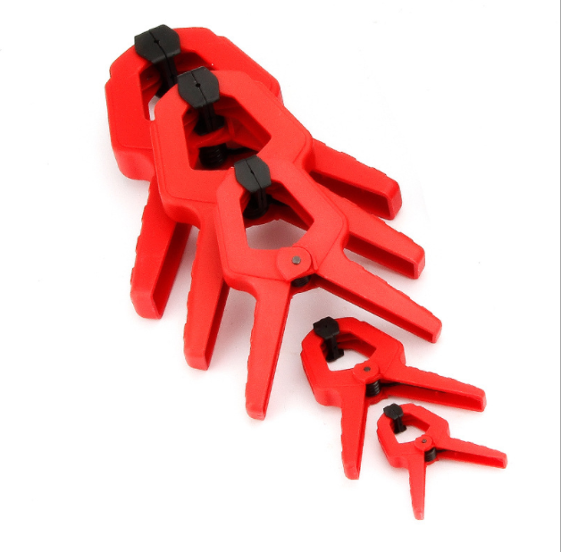 20Pcs Woodworking Spring Clamps Set 2 inch A-shape Plastic Wood Clips Carpentry Nylon Mini Photo Frame Clamp Diy Tools in a Box