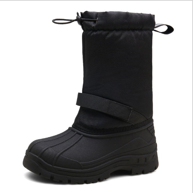 Warm thick fluffy high-top cotton shoes sleeve waterproof warm snow boots lightweight non-slip girls boots