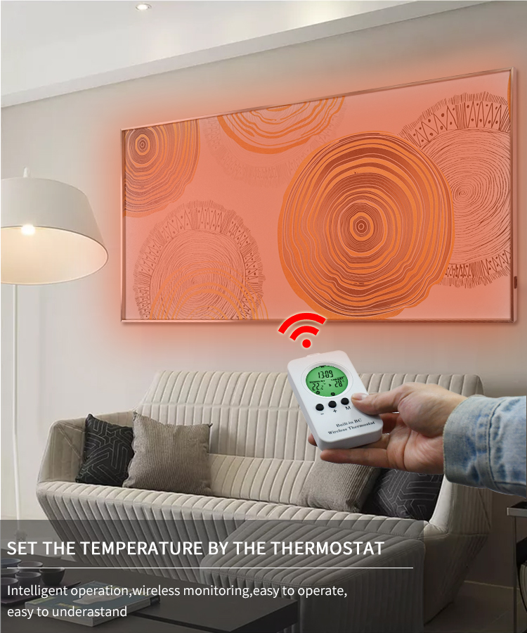 500W Far-infrared Waterproof ceramic Decoration pictures electric heater