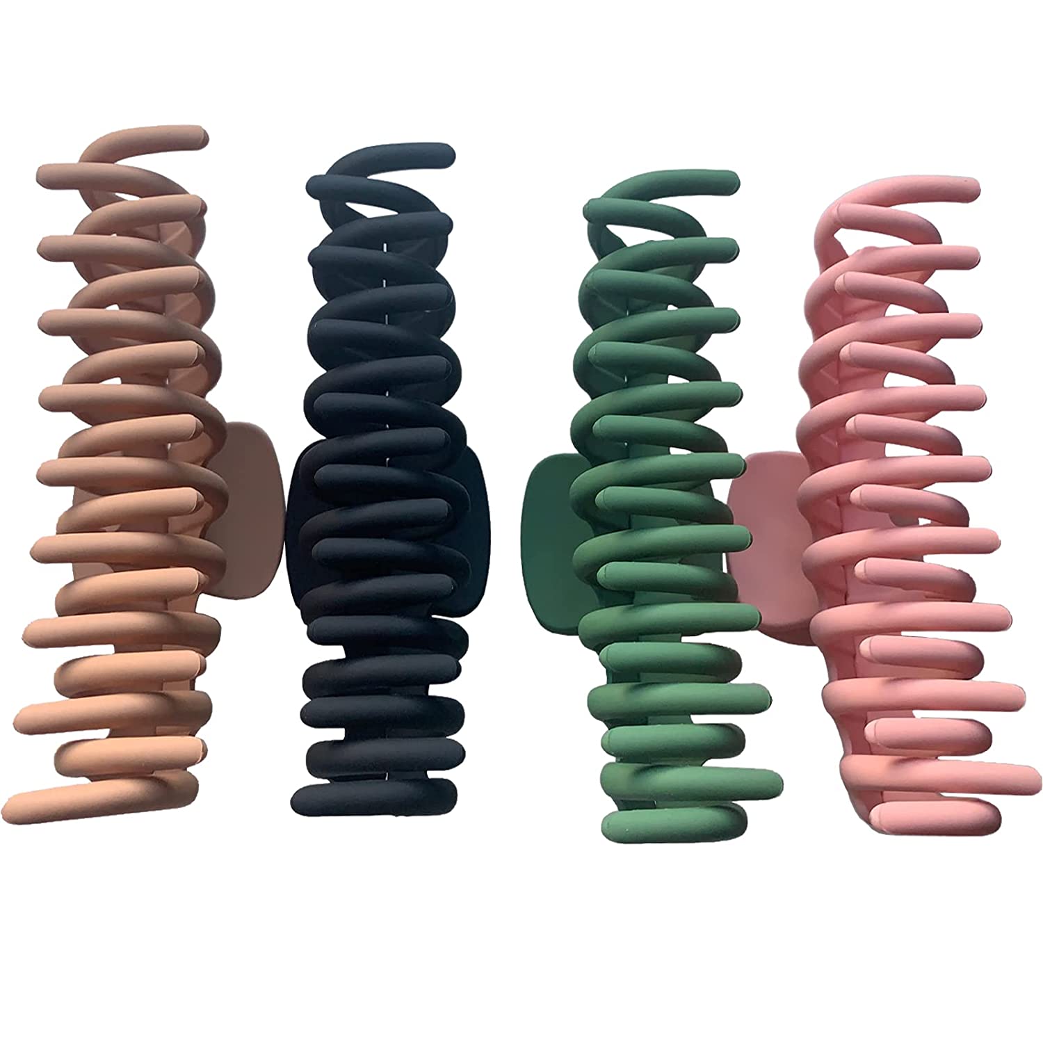 4pcs Hair Clips, Fashion Big Hair Claw Clips, 4.33 Inch Nonslip Large Claw Hair Clips for Women and Girls Thick Hair