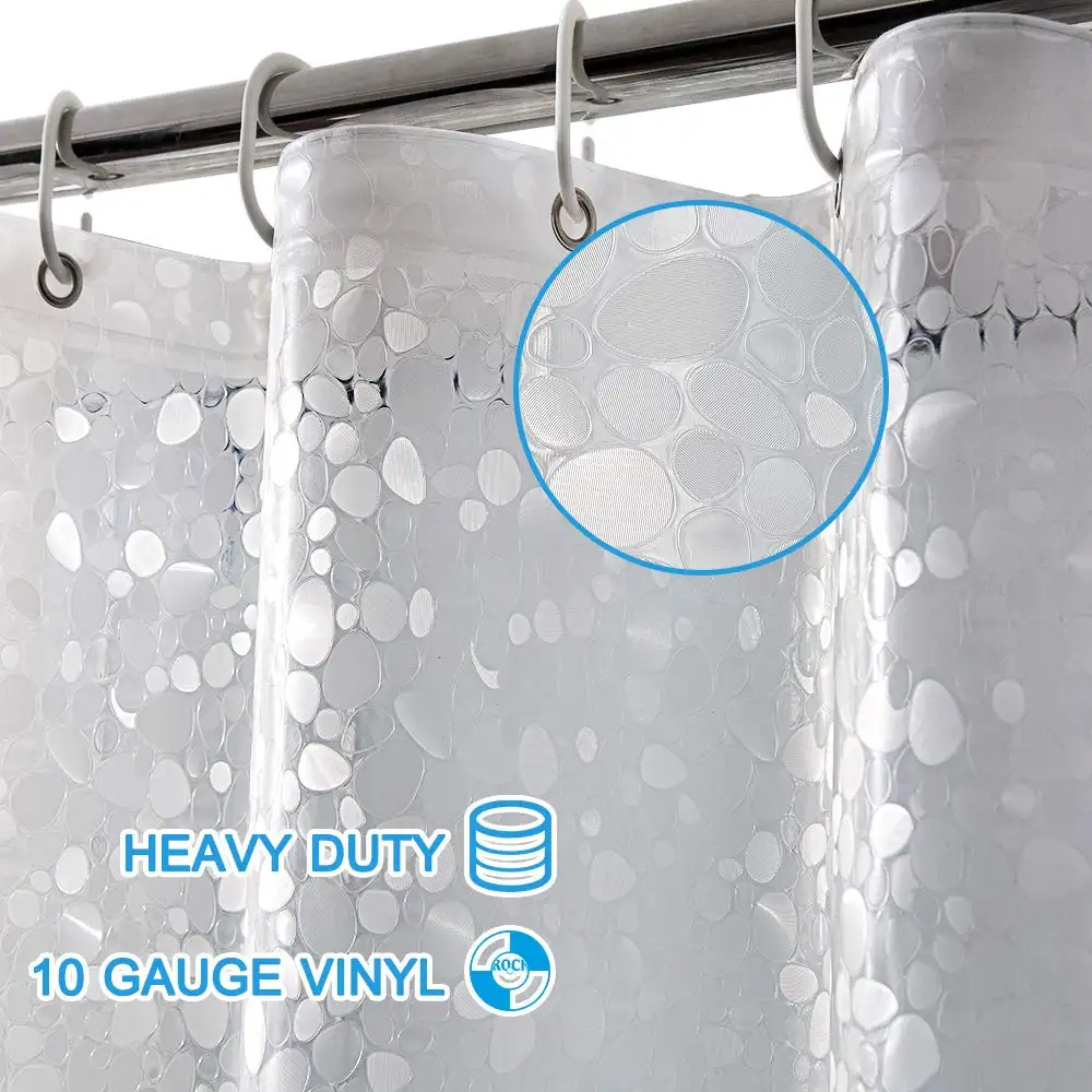 Customized Bathroom Polyester PEVA 3D Plastic Shower Curtain