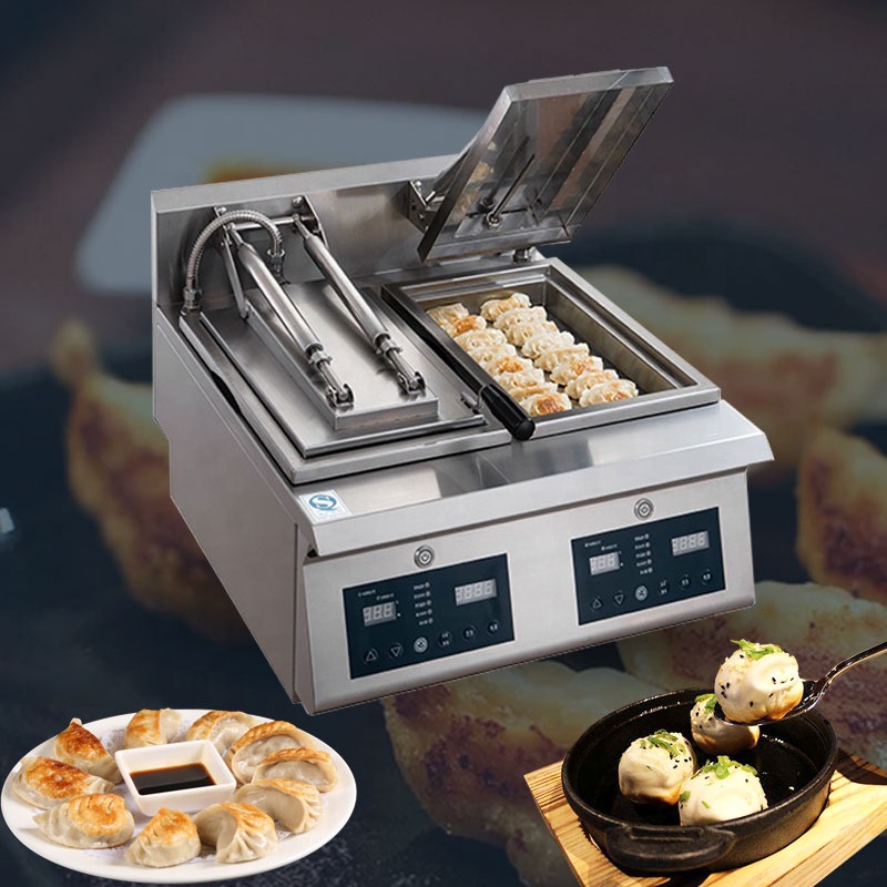 Коммерческая 6000 Вт Samosa Empanada фритюрница электрическая автоматическая столешница для жарки gyoza машина для приготовления жареной сковородки Пельменей