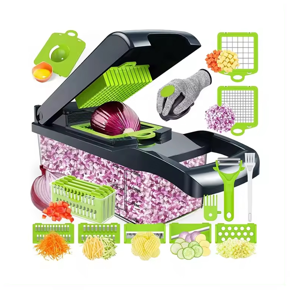 Vegetable Chopper 16 In 1 Veggie Chopper Alat Pengiris Sayuran Vegetable Slicer Dicer Cutter Veggie Slicer Cortadora De Verduras
