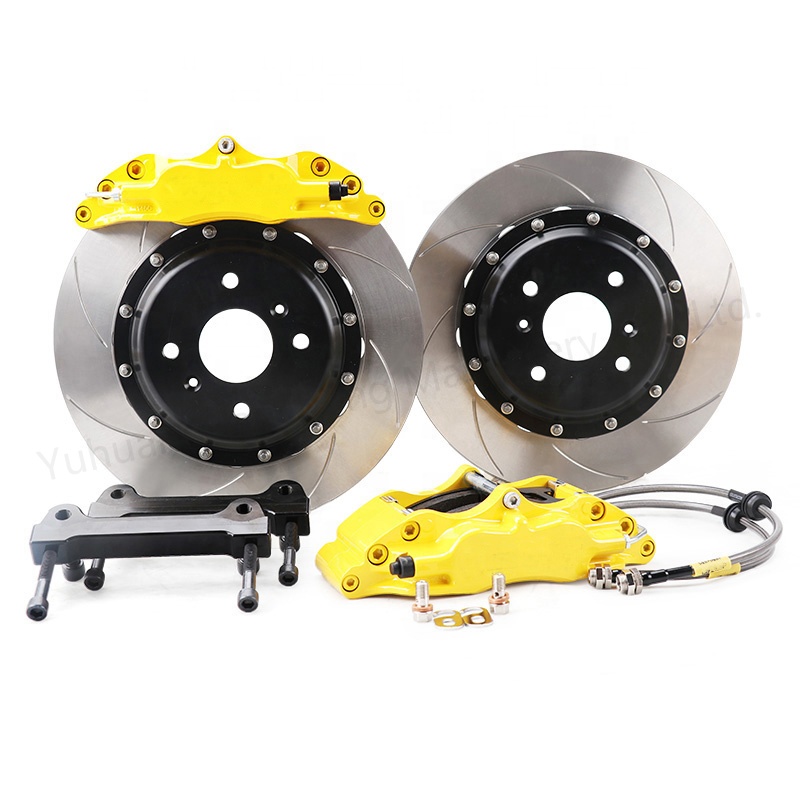 PSP Tuning Performance Brake System17Inch Wheel Hub 4 Piston Auto Brake Calipers Kit Front And Rear Wheel