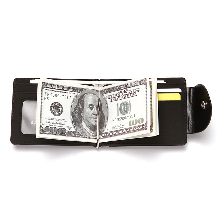 smart security credit card wallet custom mens leather wallet money clip