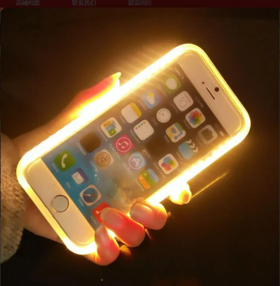 Для Iphone чехол светодиодная подсветка для селфи Аксессуары для мобильных телефонов