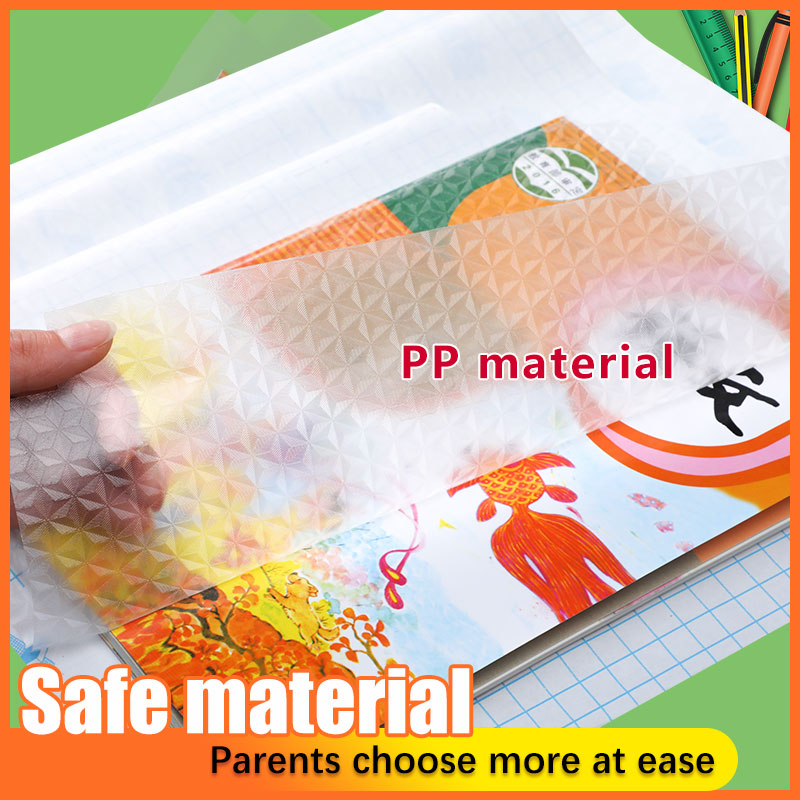 Wholesale ABLE A4 16K 22K Soft PVC Eco-Friendly Waterproof Transparent Self Adhesive Book Cover For Textbooks