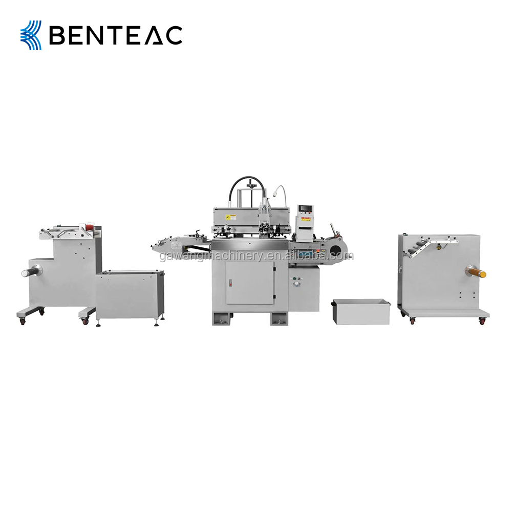 Narrow Feed Roll Type Adhesive Tapes Silk Screen Printing Machine