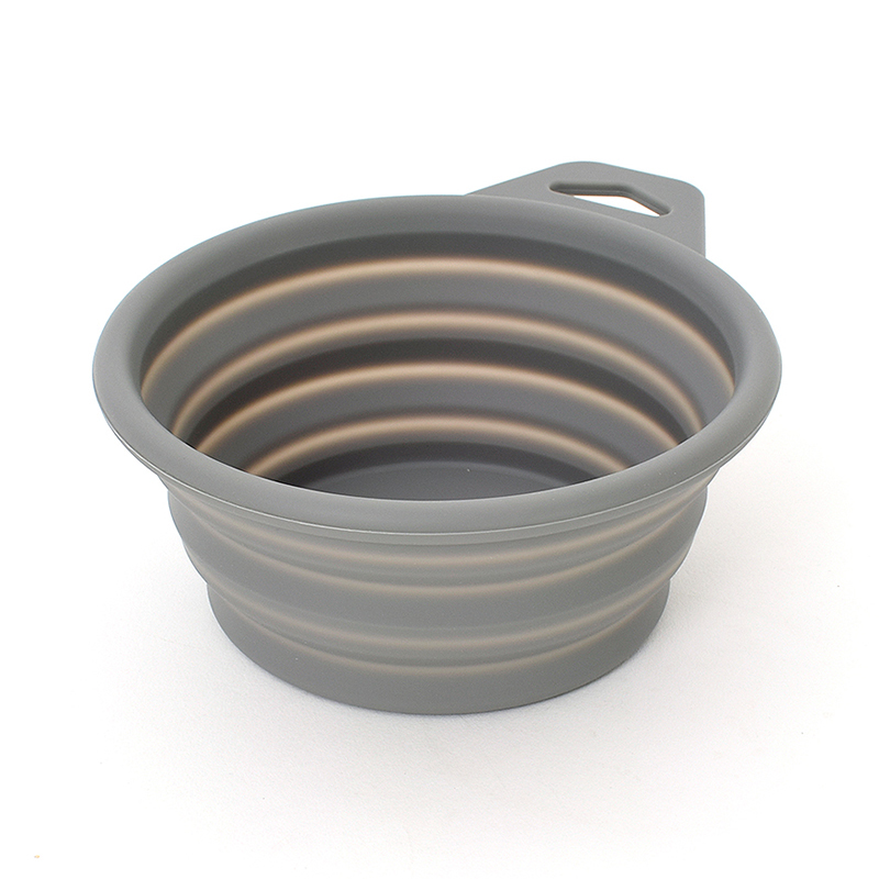 hot sell amazon Collapsible Dog Bowl  Foldable Expandable Cup Dish for Pet Cat Food Water Feeding Portable Travel Bowl