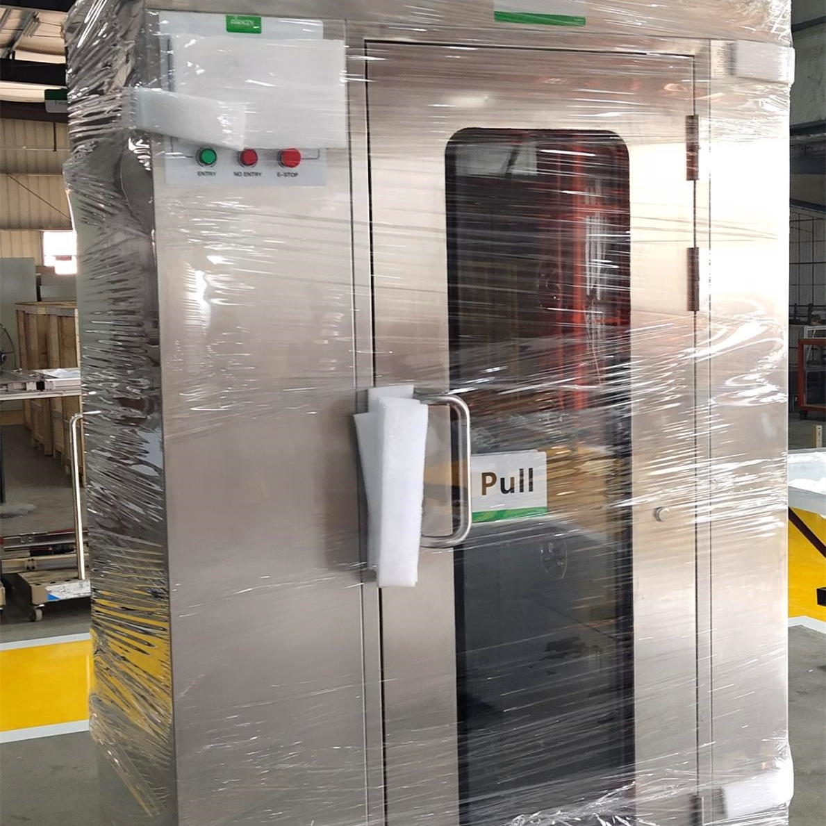 AIRKEY ISO 7 Air Shower Food Industry Class 100 Portable Clean room Air Shower Steel Box Stainless Power