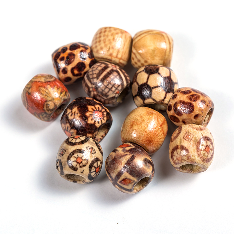 African Wooden Beads For Braids Hair