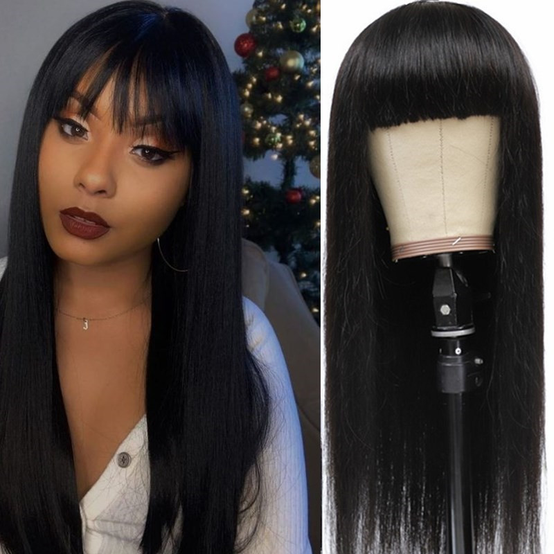 New Product Wig Women's European and American Chemical Fiber Wigs Qi Liu Hai Long Straight Hair Wholesale