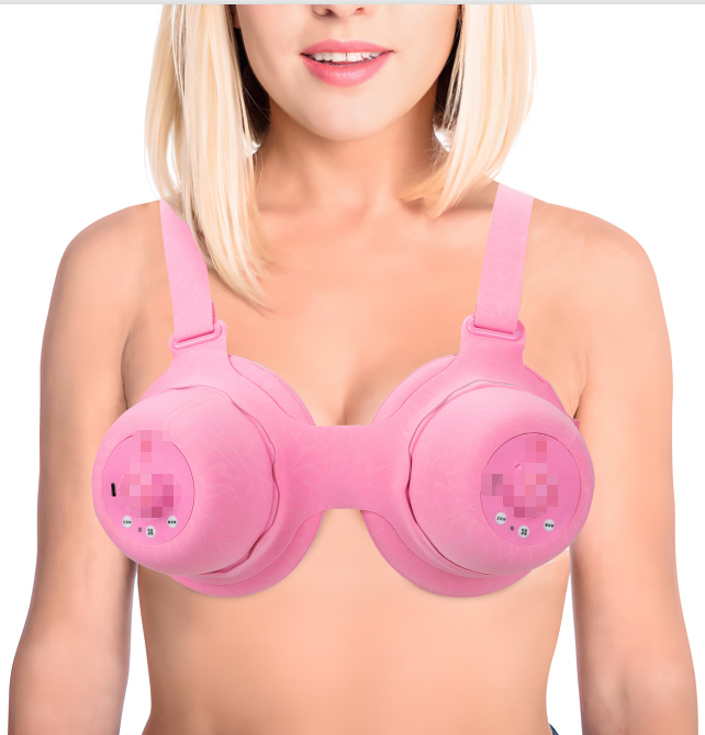 Electric breast massager with kneading and heat.Chest massager,exclusive model in market at present, Improve various nodules