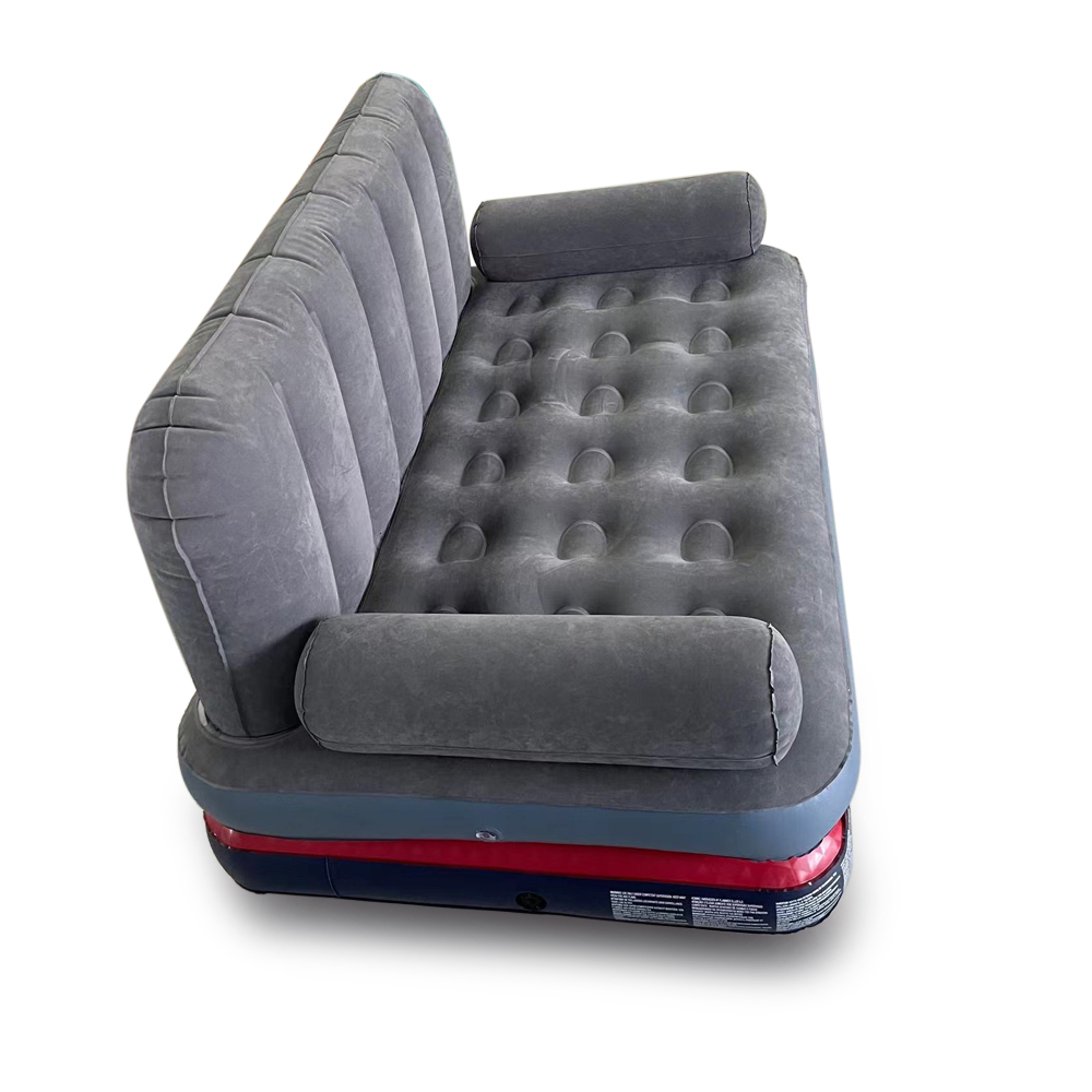 Durable And Comfortable Air Mattress Couch And Bed Inflatable Portable Air Sofa With Armrests