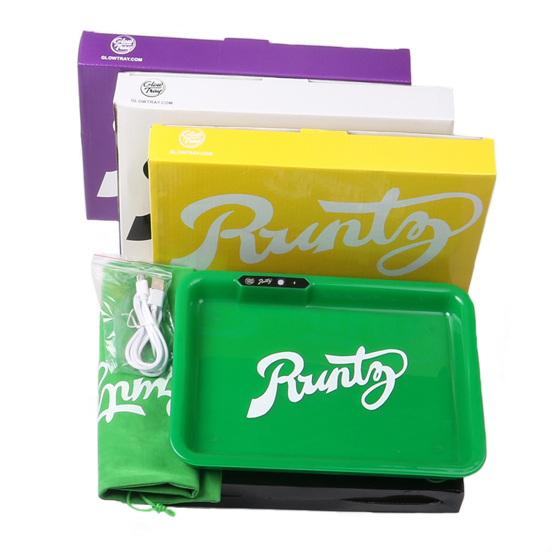 Акриловый светодиодный поднос runty, индивидуальный поднос для курения, поднос для сияния табака, оптовая продажа