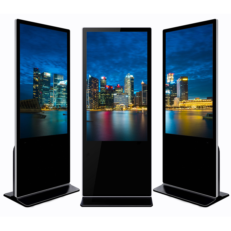 Внутренний напольный сенсорный экран Totem Lcd рекламный дисплей