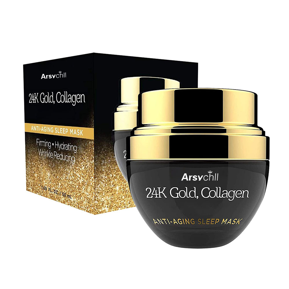 2022 Gold Collagen Mask Facial Acne Hole New Facial Anti Aging Smoothing Moisturizing Mask