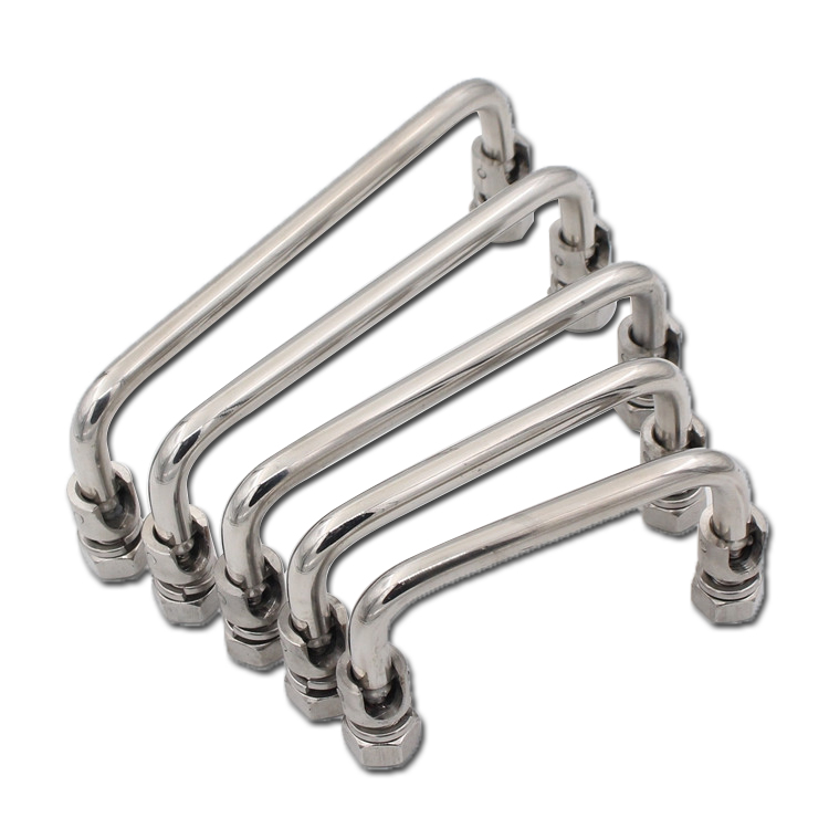 Spot Supply Stainless Steel Handle Carbon Steel Folding U-shaped Door Mechanical Handle Ls506