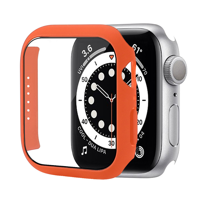 Аксессуары для часов, закаленная пленка, Жесткий Чехол для Apple Watch серии 7, 41 мм, 45 мм, бампер, защитный чехол