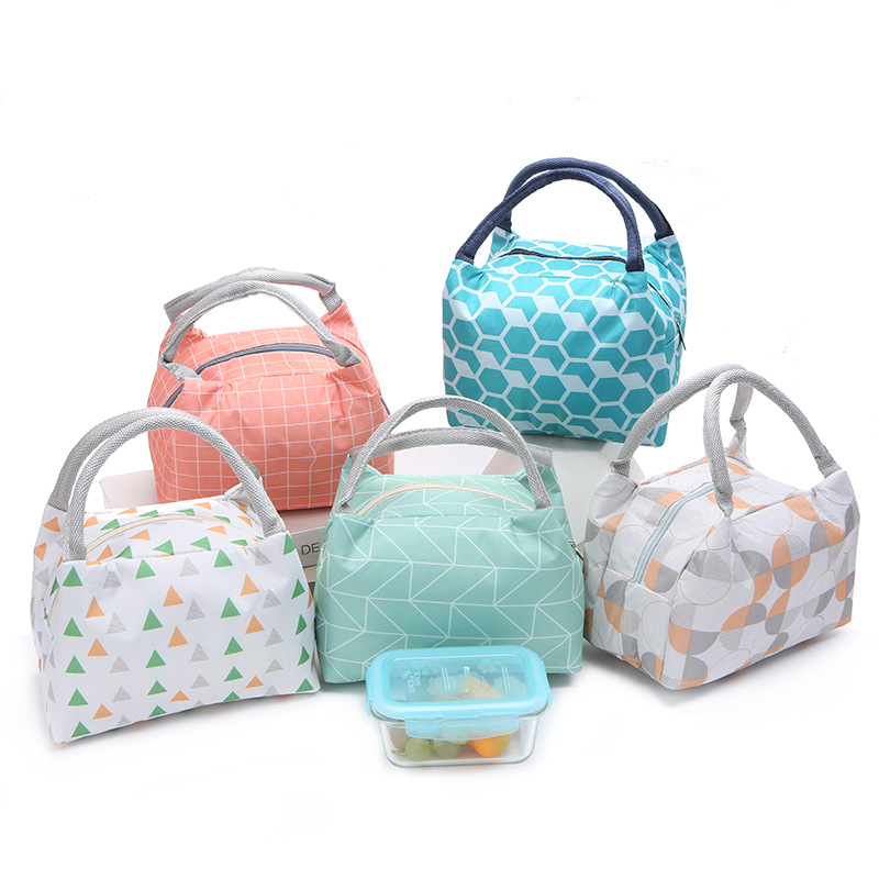custom logo fashion printing outdoor picnic reusable thermal insulated non-woven fabric lunch bag for kids