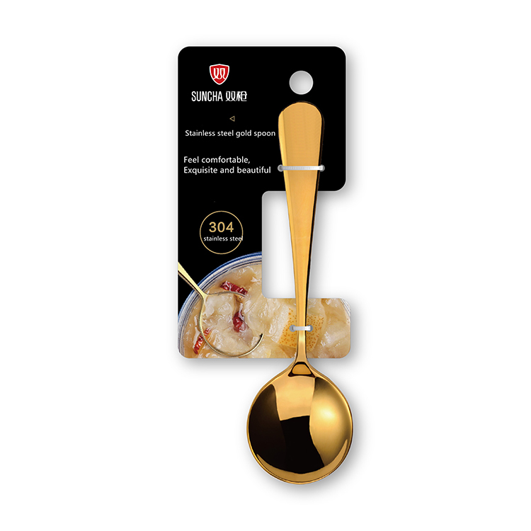 Spot accepts customized high-quality durable stainless steel tableware fruit forks and spoons